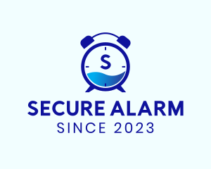 Alarm - Water Alarm Clock logo design