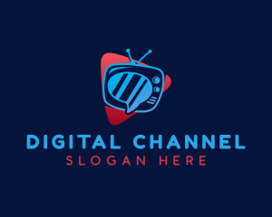 Channel - Television Video Chat logo design