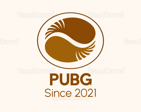 Coffee Bean Badge Logo