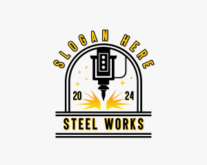 Industrial CNC Metalworks logo design