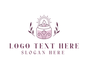Decor - Wreath Candle Spa logo design