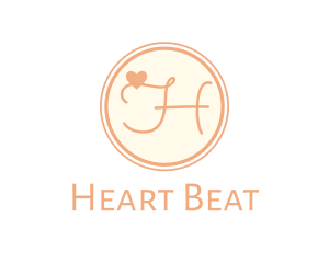 Heart Fashion Boutique Letter logo design