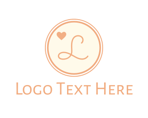 Love - Heart Fashion Boutique Letter logo design