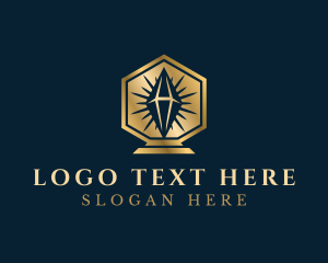 Elegant Diamond Jewelry Logo