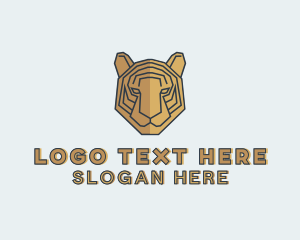 Feline - Tiger Safari Animal logo design