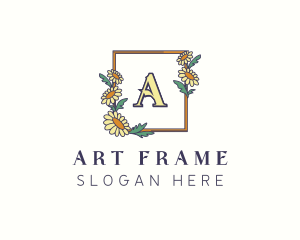 Frame - Sunflower Frame Ornament logo design