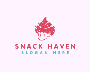 Cold Sweet Ice Cream logo design