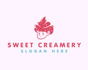 Cold Sweet Ice Cream logo design