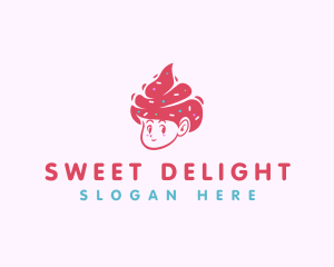 Cold Sweet Ice Cream logo design