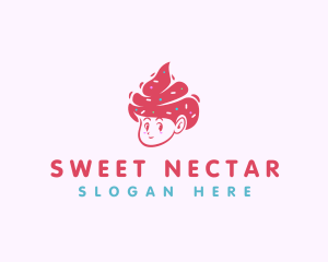 Cold Sweet Ice Cream logo design