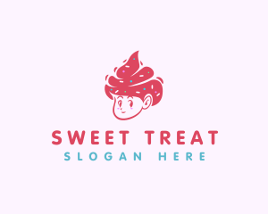 Cold Sweet Ice Cream logo design