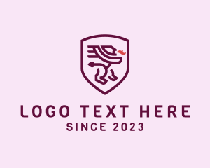 Banner - Minimalist Lion Shield logo design