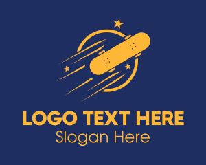 Longboard - Fast Star Skateboard logo design