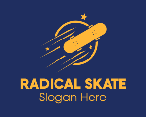 Skateboard - Fast Star Skateboard logo design