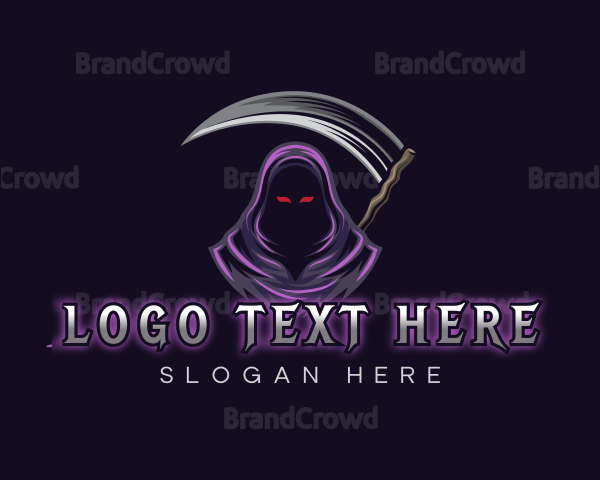 Grim Reaper Mascot Logo