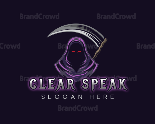 Grim Reaper Mascot Logo