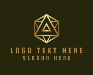 High End - Deluxe Geometric Hexagon logo design