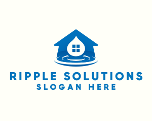 House Realty Ripple logo design