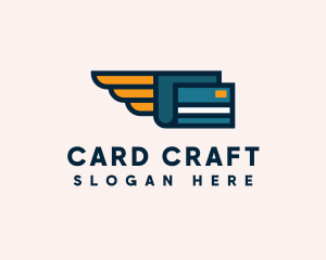 Digital Credit Card Wing logo design