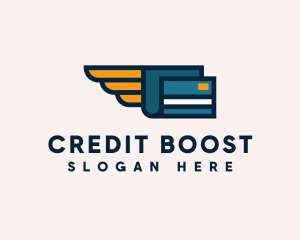 Credit - Digital Credit Card Wing logo design