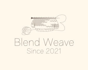 Sweater Knitting Thread logo design