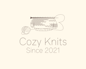 Sweater Knitting Thread logo design