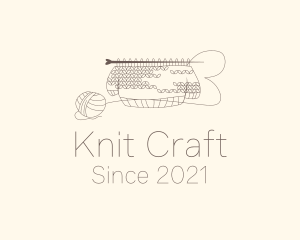 Sweater Knitting Thread logo design