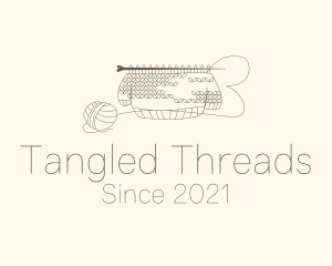 Sweater Knitting Thread logo design