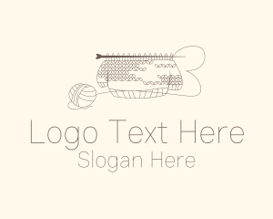 Sweater Knitting Thread Logo