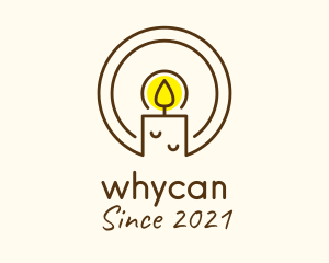 Bohemian - Light Candle Flame logo design