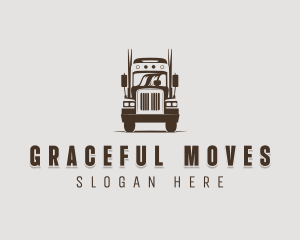 Trailer Truck Automotive Vehicle logo design