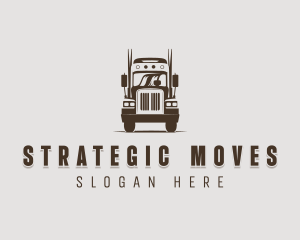 Trailer Truck Automotive Vehicle logo design