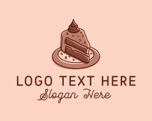 Sugar - Chocolate Cake Dessert logo design