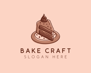 Chocolate Cake Dessert logo design