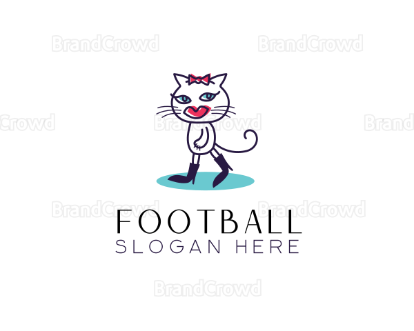 Stylish Fashion Cat Logo