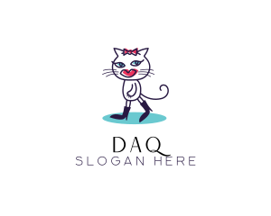 Kitty - Stylish Fashion Cat logo design
