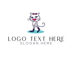 Stylish - Stylish Fashion Cat logo design