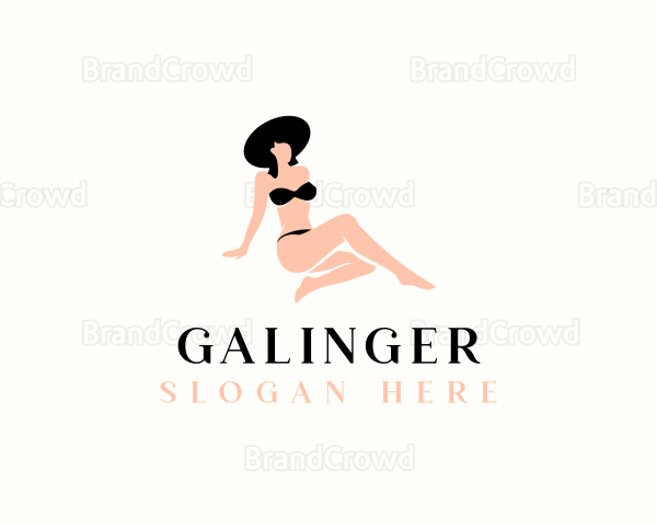 Woman Sexy Bikini Logo