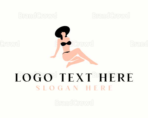 Woman Sexy Bikini Logo