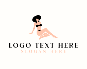 Fashion - Woman Sexy Bikini logo design