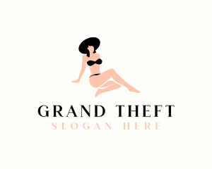 Woman Sexy Bikini Logo