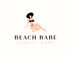 Woman Sexy Bikini logo design