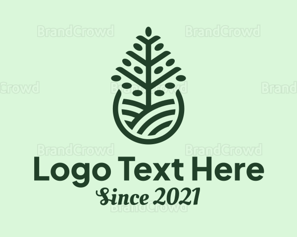 Seedling Tree Plant Logo