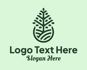 Seedling Tree Plant Logo