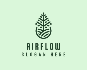 Seedling Tree Plant logo design