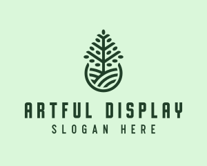 Seedling Tree Plant logo design