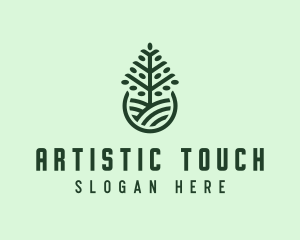 Seedling Tree Plant logo design