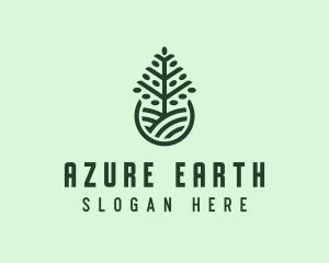 Seedling Tree Plant logo design