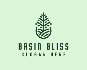 Seedling Tree Plant logo design