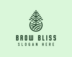 Seedling Tree Plant logo design